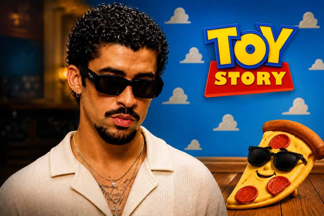 Bad Bunny Joins the “Toy Story” Universe as “Pizza with Sunglasses” in Toy Story 5