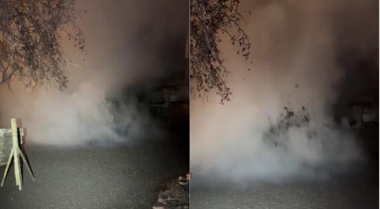 A geyser erupts in the middle of a house in Michoacán, surprising residents and prompting official response
