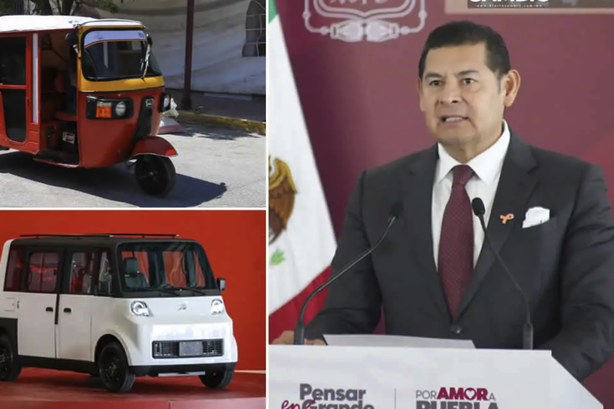 Puebla’s Governor Proposes Replacing Crime-Linked Mototaxis with Electric Olinia Cars