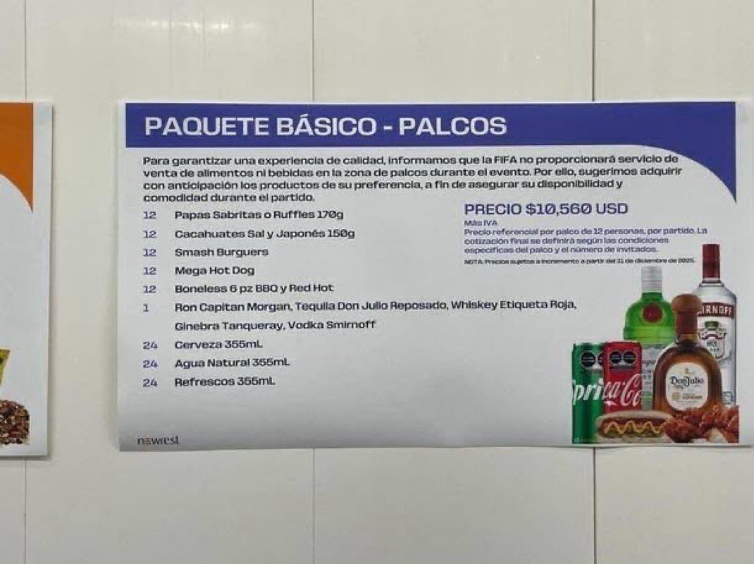How Much Does It Cost to Eat in a VIP Box at Mexico City Stadium During the 2026 World Cup?