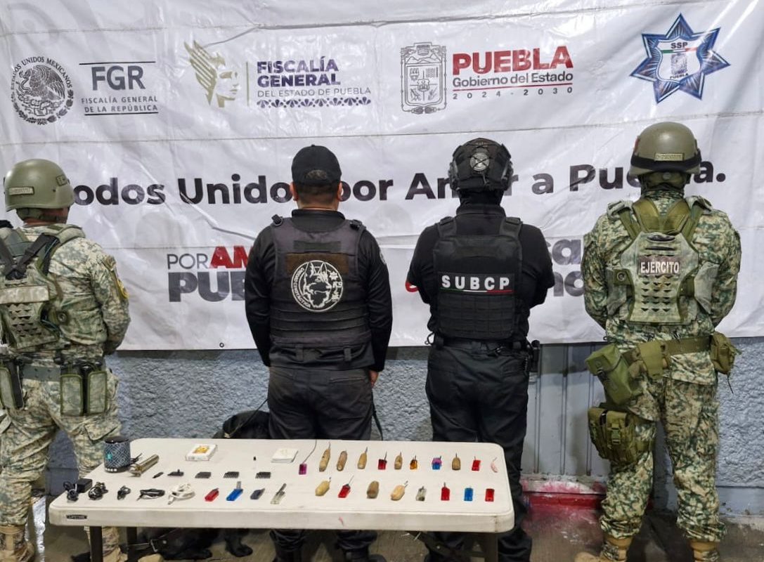 Weapons and Cellphone Accessories Seized at Cholula Prison in Ongoing Security Effort