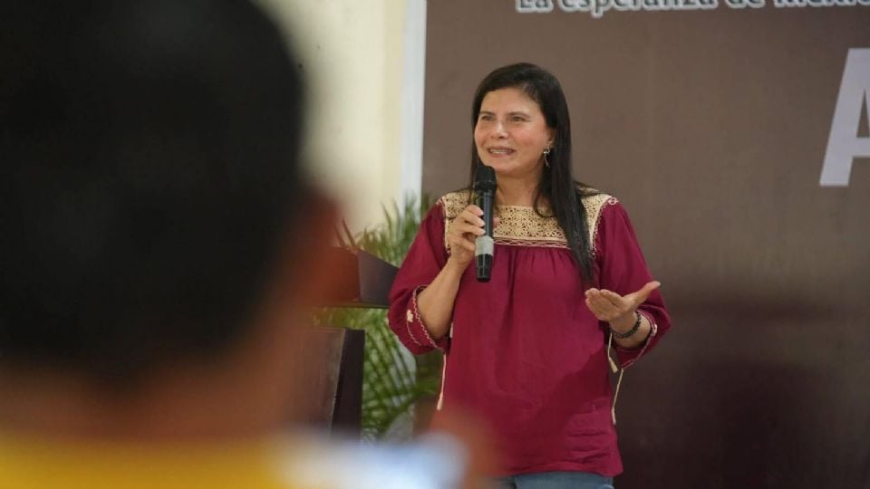 AMLO’s Cousin Manuela Obrador Narváez Criticizes Trump in Palenque Rally