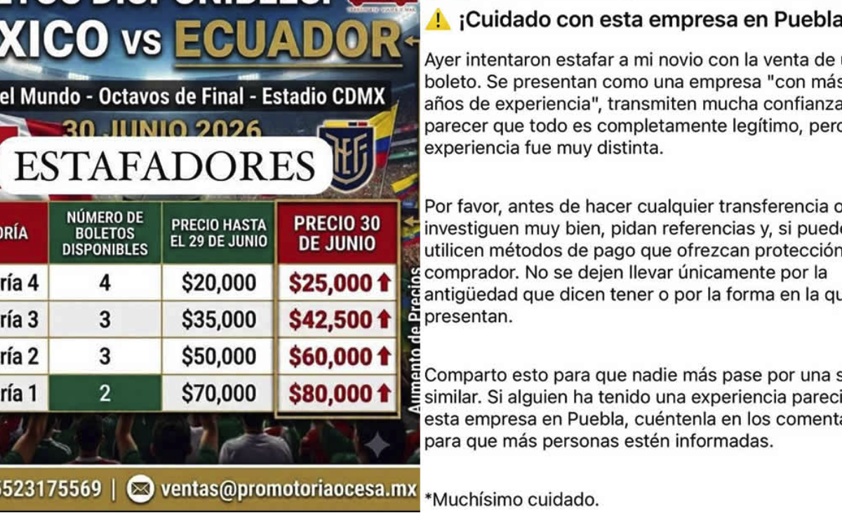 Warning: Alleged Ticket Scam in Puebla for Mexico vs. England Match — Don’t Fall for It
