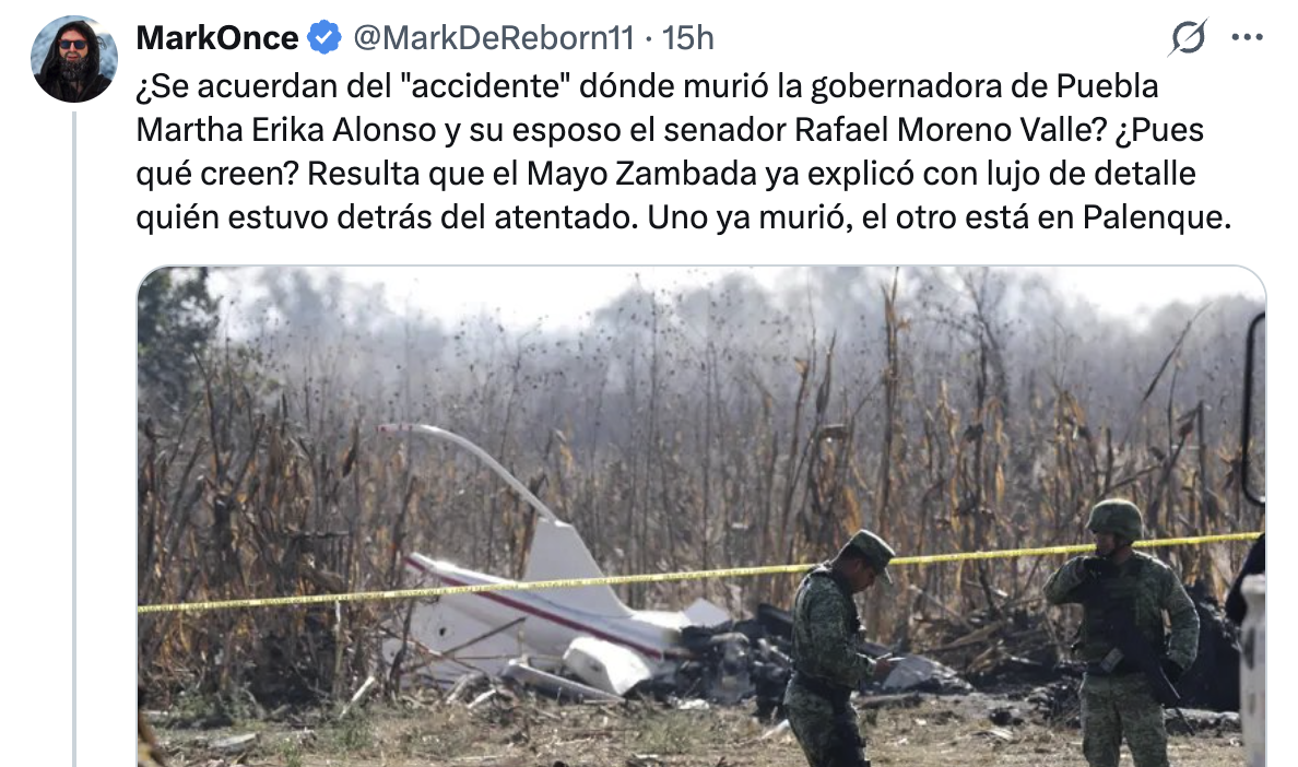 Conspiracy Theories Resurface Around the Death of Puebla’s Governor and Senator, Despite Lack of Evidence